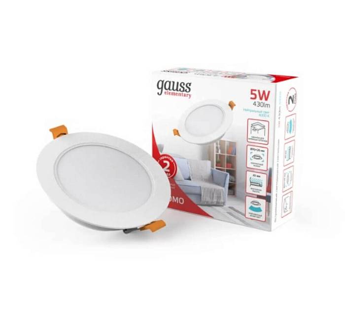 Встраиваемый светильник Gauss Elementary Downlight 9100420205 Встраиваемый светильник Gauss Elementary Downlight 9100420205 за 345 ₽ в наличии с доставкой по России. Светильники downlight. Интернет-магазин каталог товаров актуальные цены и остатки