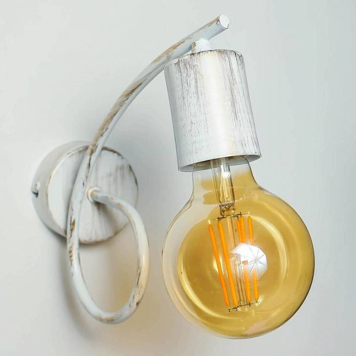 Бра Adilux Tango White Patina 10120 В наличии, Производитель:Adilux, Тип: С 1 плафоном, Артикул: 10120 Доставка по РФ, актуальные цены и остатки, интернет-магазин Торгостров