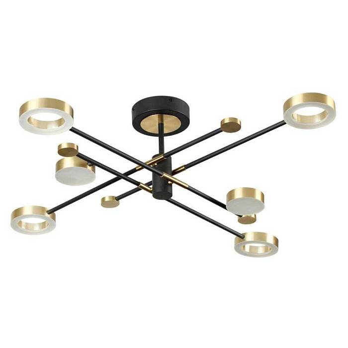 Потолочная светодиодная люстра Odeon Light Midcent Denzel 4321/55CL В наличии, Производитель:Odeon Light, Тип: Потолочные, Артикул: 4321/55CL Доставка по РФ, актуальные цены и остатки, интернет-магазин Торгостров