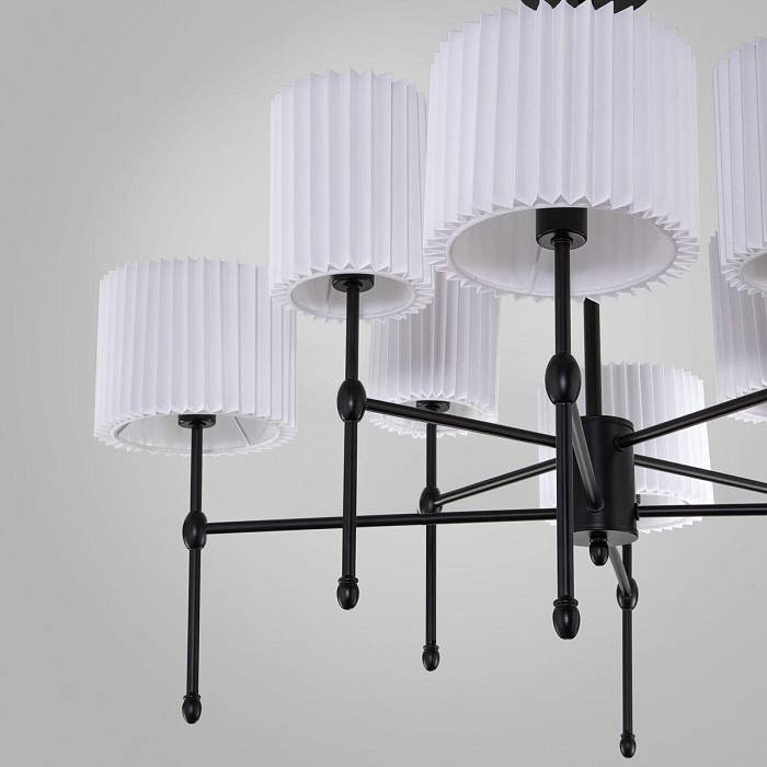 Подвесная люстра Eurosvet Notturno 60162/8 черный В наличии, Производитель:Eurosvet, Тип: Люстры на штанге, Артикул: a065663 Доставка по РФ, актуальные цены и остатки, интернет-магазин Торгостров