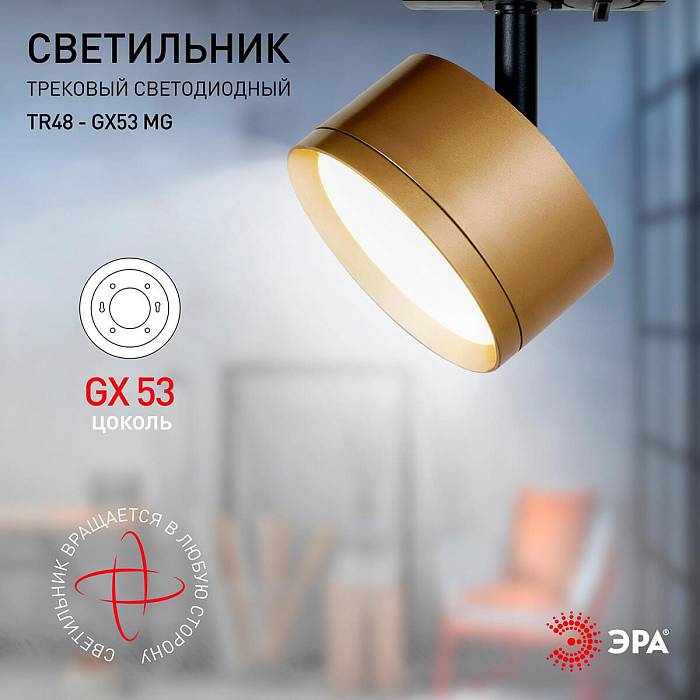Трековый однофазный светильник ЭРА TR48 - GX53 MG Б0054160 Трековый однофазный светильник ЭРА TR48 - GX53 MG Б0054160 за 1 113 ₽ в наличии с доставкой по России. Трековые светильники. Интернет-магазин каталог товаров актуальные цены и остатки