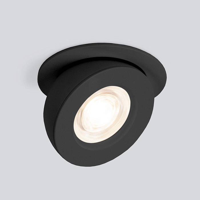 Встраиваемый светодиодный светильник Elektrostandard Pruno 25080/LED черный a060942 за 3 080 ₽ в наличии с доставкой по России.  Встраиваемые светильники. Интернет-магазин каталог товаров актуальные цены и остатки