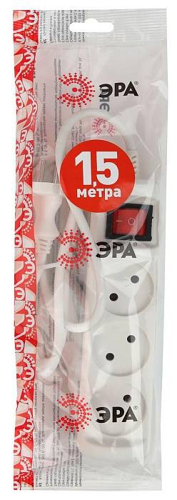 Удлинитель ЭРА 3гн 1,5м б/з U-3s-1,5m-2x1 Б0044049 Удлинитель ЭРА 3гн 1,5м б/з U-3s-1,5m-2x1 Б0044049 за 450 ₽ в наличии с доставкой по России. Удлинители и сетевые фильтры. Интернет-магазин каталог товаров актуальные цены и остатки