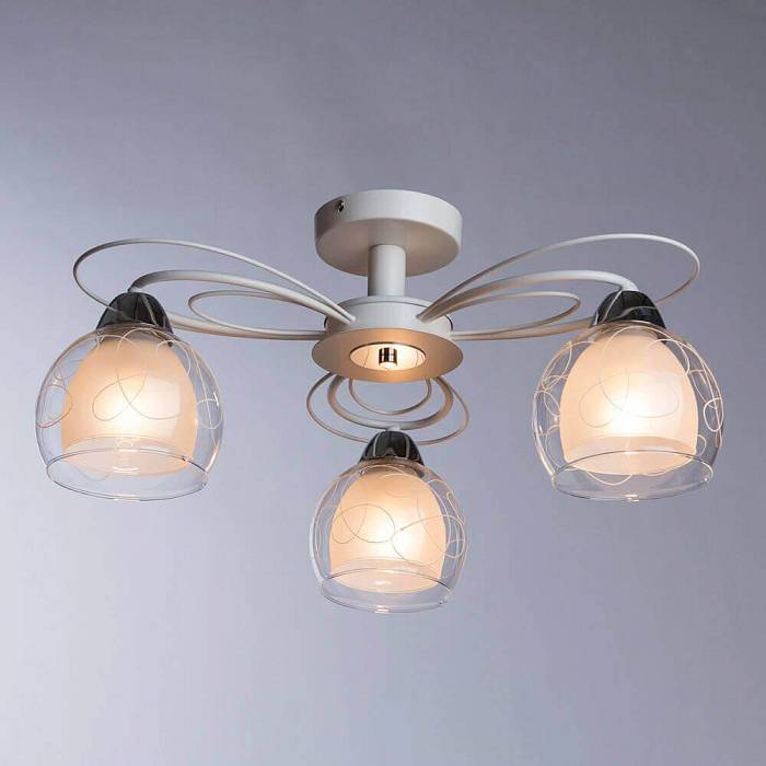 Потолочная люстра Arte Lamp A7585PL-3WH В наличии, Производитель:Arte Lamp, Тип: Потолочные, Артикул: A7585PL-3WH Доставка по РФ, актуальные цены и остатки, интернет-магазин Торгостров