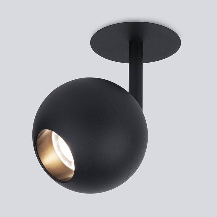 Встраиваемый светодиодный спот Elektrostandard Ball 9925 LED 8W 4200K черный a053735 В наличии, Производитель:Elektrostandard, Тип: Встраиваемые споты, Артикул: a053735 Доставка по РФ, актуальные цены и остатки, интернет-магазин Торгостров