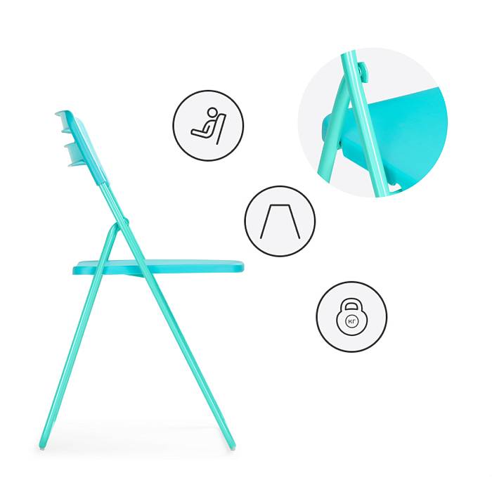 Купить Пластиковый стул Fold складной blue за 2 500 ₽ в наличии с доставкой по России. Интернет-магазин каталог товаров