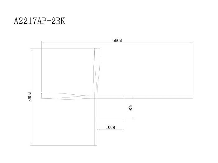 Настенный светодиодный светильник Arte Lamp Acrux A2217AP-2BK за 3 420 ₽ в наличии с доставкой по России. Настенные светильники. Интернет-магазин каталог товаров актуальные цены и остатки