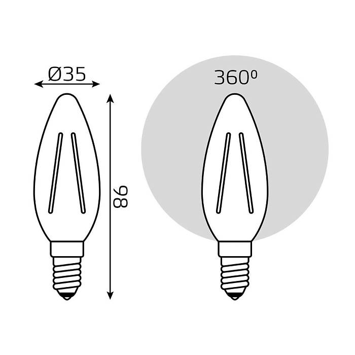 Купить Лампа светодиодная Gauss E14 5W 4100K прозрачная 103801205 за 169 ₽ в наличии с доставкой по России. Интернет-магазин каталог товаров