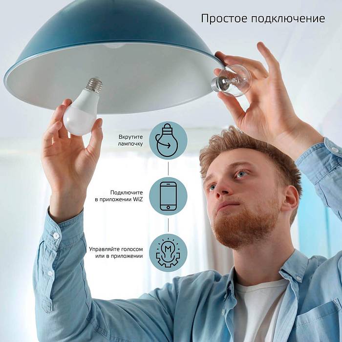 Купить Лампа светодиодная диммируемая Gauss Smart Home E27 8,5W 2700-6500K RGBW матовая 1170112 за 729 ₽ в наличии с доставкой по России. Интернет-магазин каталог товаров