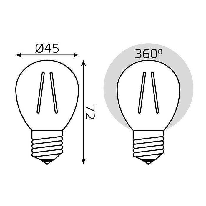 Купить Лампа светодиодная филаментная Gauss E27 7W 2700К прозрачная 105802107 за 215 ₽ в наличии с доставкой по России. Интернет-магазин каталог товаров